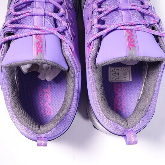 NEW Teva Wit Waterproof Sneakers 110290J Purple/Grey - Picture 4 of 8